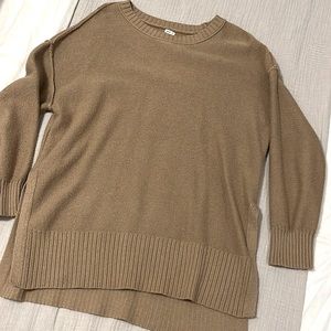 Oversized Camel Knit Sweater
